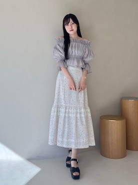 「MERCURYDUO(MERCURYDUO)」｜kyokaさん（レディース・167cm）の春コーディネート