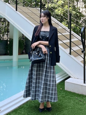 「アイテム（ワンピース/ドレス）」を使った、kyokaさん（レディース・167cm・20代）の秋コーディネート