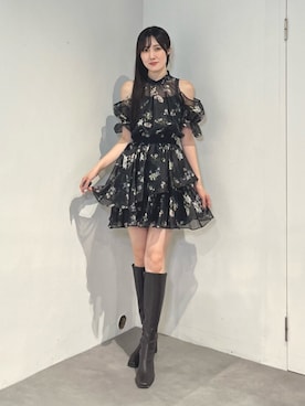 「MERCURYDUO（マーキュリーデュオ）のアイテム（ブーツ）」を使った、kyokaさん（レディース・167cm）の夏コーディネート