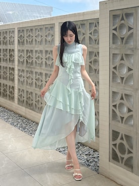 「アイテム（ワンピース）」を使った、kyokaさん（レディース・167cm）の夏コーディネート