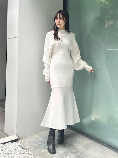 ポーナスセール‼︎極美品♡白襟、白袖口取り外し可能なシャネルのワンピースです♡ NOLLEY'S（ノーリーズ）の「《手洗い可能》白襟ワンピース（ワンピース