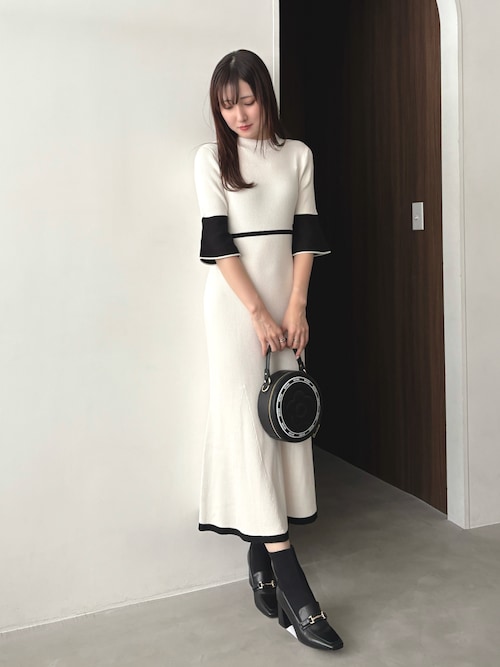 MARY QUANTコラボ　ニットワンピース　ミックス　MERCURYDUO MARY QUANTコラボ ニットワンピース ミックス MERCURYDUO