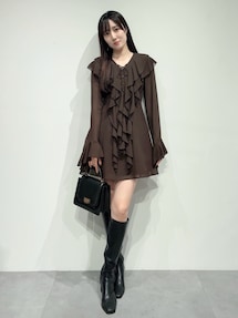 ラッフルフリルミニワンピース｜マーキュリーデュオ（MERCURYDUO）公式