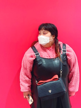 「PUNYUS（プニュズ）のアイテム（ワンピース/ドレス）」を使った、れいぎゅさん（レディース・151cm）の冬コーディネート