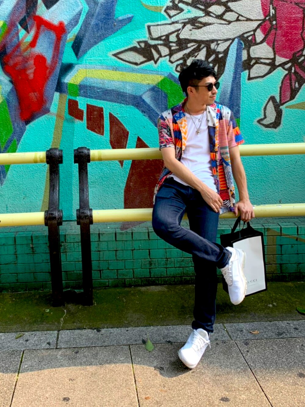 「summer、summer style、Nike、airmaxdeluxe、NIKE、DIESEL、denim、ZARA、ジャケット、ナイキ」｜「DIESELのアイテム（デニムパンツ、ブルー系）」を使った、daisukefoghommeさん（メンズ・173cm）の夏コーディネートの1枚目の写真