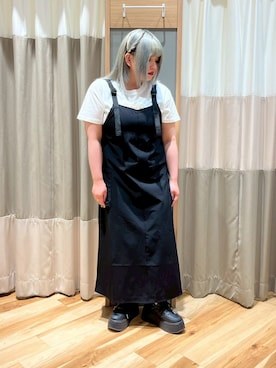 「Samansa Mos2 blue（サマンサモスモスブルー）のアイテム（ワンピース/ドレス）」を使った、さっち🐾さん（レディース・152cm）の春コーディネート