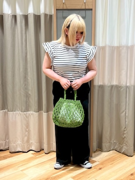 「マクラメ」｜さっち🐾さん（レディース・152cm）の春コーディネート