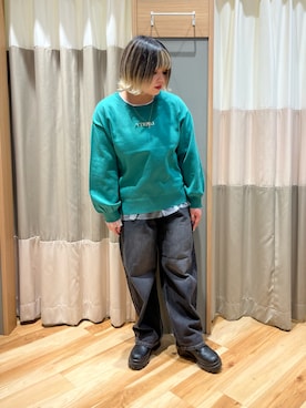 「スポンジニット」｜さっち🐾さん（レディース・152cm）の秋コーディネート