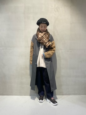 「TAION」｜「アイテム（その他アウター）」を使った、azuさん（レディース・153cm）の秋コーディネート