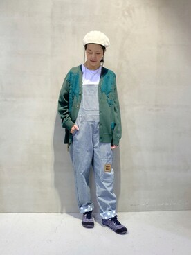 「FRAPBOIS」｜「アイテム（オールインワン・サロペット）」を使った、azuさん（レディース・153cm）の秋コーディネート