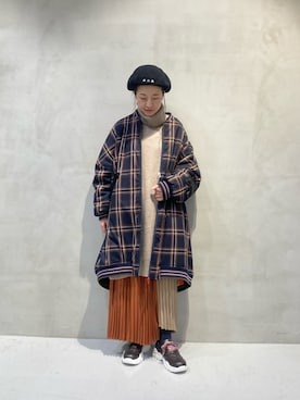 「FRAPBOIS」｜「アイテム（ブルゾン）」を使った、azuさん（レディース・153cm）の冬コーディネート