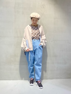 「FRAPBOIS」｜「アイテム（ブルゾン）」を使った、azuさん（レディース・153cm）の秋コーディネート