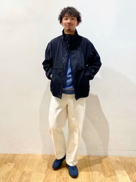 「green label relaxing（グリーンレーベルリラクシング）のアイテム（ブルゾン）」を使った、10776kyさん（メンズ・179cm）の春コーディネート
