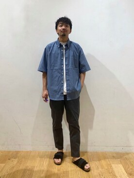 「Mお悩み別 / ふくらはぎ筋肉質」｜「アイテム（サンダル）」を使った、10776kyさん（メンズ・179cm）の夏コーディネート