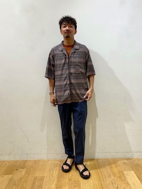 「Mお悩み別 / ふくらはぎ筋肉質」｜「アイテム（サンダル）」を使った、10776kyさん（メンズ・179cm）の夏コーディネート
