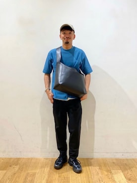 「Mお悩み別 / ふくらはぎ筋肉質」｜「アイテム（帽子）」を使った、10776kyさん（メンズ・179cm）の夏コーディネート
