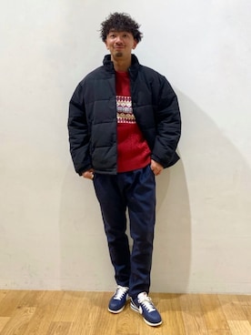 「green label relaxing（グリーンレーベルリラクシング）のアイテム（ブルゾン）」を使った、10776kyさん（メンズ・179cm）の冬コーディネート