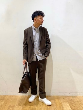 「アイテム（ビジネスシャツ）」を使った、10776kyさん（メンズ・179cm）の夏コーディネート
