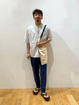 「Mお悩み別 / ふくらはぎ筋肉質」｜「アイテム（サンダル）」を使った、10776kyさん（メンズ・179cm）の夏コーディネート