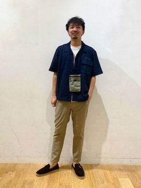 「Mお悩み別 / ふくらはぎ筋肉質」｜「アイテム（その他シューズ）」を使った、10776kyさん（メンズ・179cm）の夏コーディネート