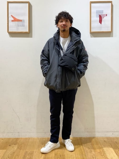 DANTON＞ポリエステル タッサーアーミー ダウンジャケット（ダウン