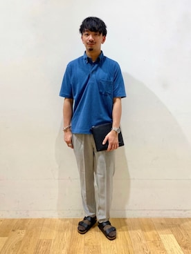 「Mお悩み別 / ふくらはぎ筋肉質」｜「アイテム（サンダル）」を使った、10776kyさん（メンズ・179cm）の夏コーディネート