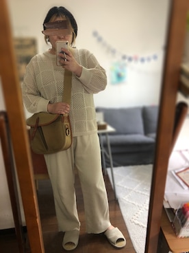 「GLOBAL WORK（グローバルワーク）のアイテム（スマホグッズ）」を使った、にこさん（レディース・160cm）の秋コーディネート