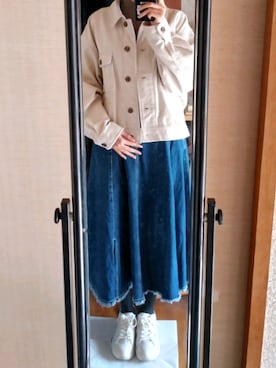 「Honeys（ハニーズ）のアイテム（その他アウター）」を使った、加さん（レディース・163cm）の秋コーディネート
