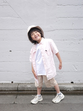 「Abercrombie&Fitch（アバークロンビーアンドフィッチ）のアイテム」を使った、sakuさん（キッズ・110cm）の夏コーディネート