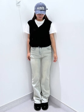 「アイテム（帽子）」を使った、amiriiiさん（レディース・161cm・10代）の夏コーディネート