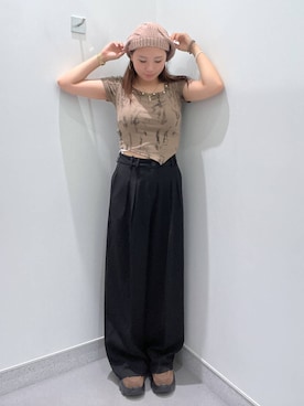 「アイテム（モカシン/デッキシューズ）」を使った、amiriiiさん（レディース・161cm・10代）の夏コーディネート