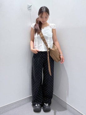 「アイテム（ショルダーバッグ）」を使った、amiriiiさん（レディース・161cm・10代）の夏コーディネート