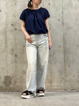 「アイテム（スウェット）」を使った、s.さん（レディース・161cm）の夏コーディネート