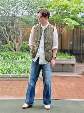 「LAVENHAM（ラベンハム）のアイテム」を使った、Lavenham グランフロント大阪さん（メンズ・177cm）の夏コーディネート