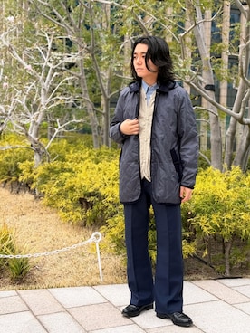 「アイテム（その他アウター）」を使った、Lavenham グランフロント大阪さん（メンズ・167cm）の春コーディネート
