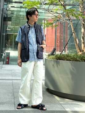 「アイテム（ベスト）」を使った、Lavenham グランフロント大阪さん（メンズ・167cm）の夏コーディネート