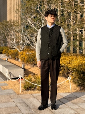 「LAVENHAM（ラベンハム）のアイテム」を使った、Lavenham グランフロント大阪さん（メンズ・177cm）の春コーディネート