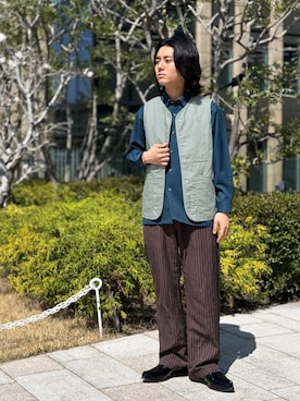 「LAVENHAM（ラベンハム）のアイテム」を使った、Lavenham グランフロント大阪さん（メンズ・167cm）の春コーディネート