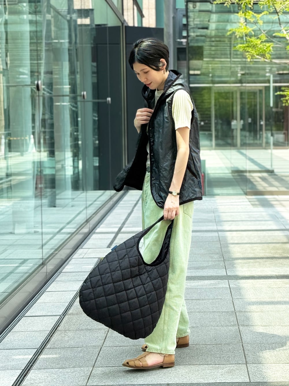 ラベンハム　ベスト　レディース YLEVE×LAVENHAM イレーヴ×ラベンハム ZIPPED GILET キルティング