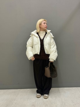 「SENSEOFPLACE」｜「アイテム（ジャケット/アウター）」を使った、misuzuさん（レディース・153cm）の冬コーディネート