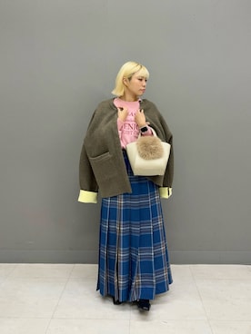 「アイテム（テーラードジャケット）」を使った、misuzuさん（レディース・153cm）の秋コーディネート