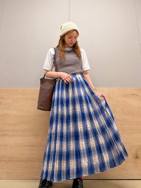 「MARCO BIANCHINI（マルコビアンチーニ）のアイテム」を使った、カトソンさん（レディース・158cm）の春コーディネート