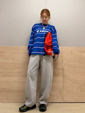 「URBAN RESEARCH Sonny Label（アーバンリサーチサニーレーベル）のアイテム（パンツ）」を使った、カトソンさん（レディース・158cm）の冬コーディネート