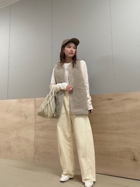「アイテム（その他アウター）」を使った、カトソンさん（レディース・158cm・20代）の秋コーディネート