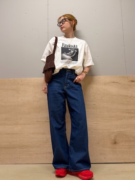 「RODE SKO（ロデスコ）のアイテム」を使った、カトソンさん（レディース・158cm）の夏コーディネート