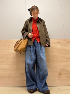 「RODE SKO（ロデスコ）のアイテム」を使った、カトソンさん（レディース・158cm）の秋コーディネート