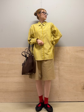 「RODE SKO（ロデスコ）のアイテム」を使った、カトソンさん（レディース・158cm）の夏コーディネート