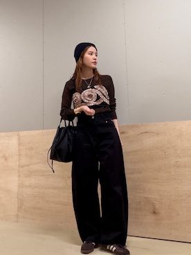 「アイテム（その他トップス）」を使った、カトソンさん（レディース・158cm・20代）の秋コーディネート