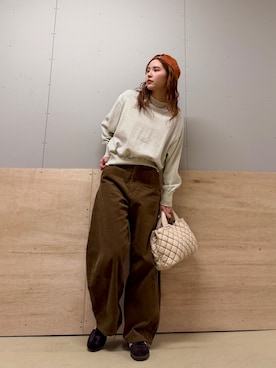 「アイテム（キャップ）」を使った、カトソンさん（レディース・158cm・20代）の秋コーディネート