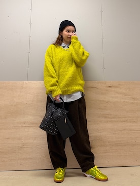 「アイテム（ネックレス）」を使った、カトソンさん（レディース・158cm）の秋コーディネート